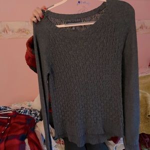grey sweater